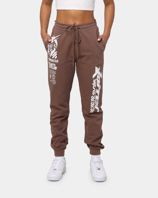 Loiter Dystopia Track Pants Brown Chic Black Leggings