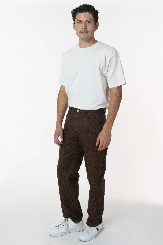 RTWL01 - Twill Work Pants Brown Chic Slim Fit Pants
