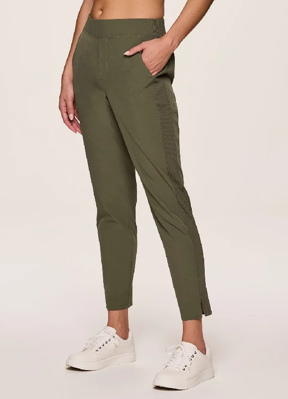 Everyday Ribbed Ankle Pant Classic Bootcut Trousers