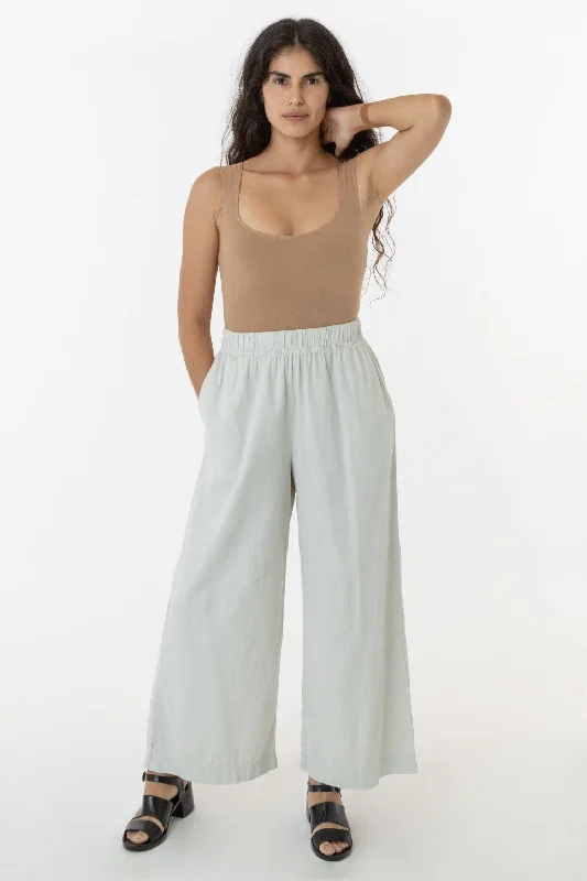 RCT308 - Cotton Twill Wide Pants Trendy Velvet Pants