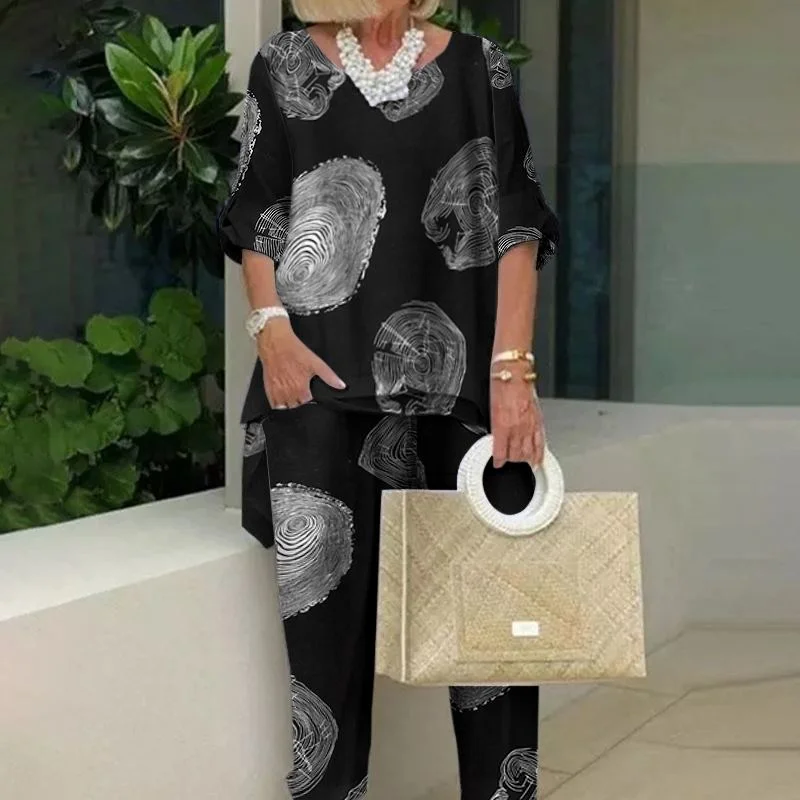 2PC Sets Floral Printed Pant Sets Women Matching Sets Casual Fit Stylish Slim Trousers 2PC Sets Floral Printed Pant Sets Women Matching Sets Casual Fit Stylish Slim Trousers