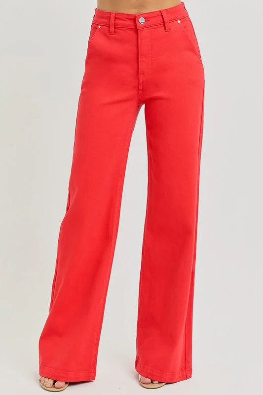 Effortless Chic Wide-Leg Pants Classic Pleated Pants