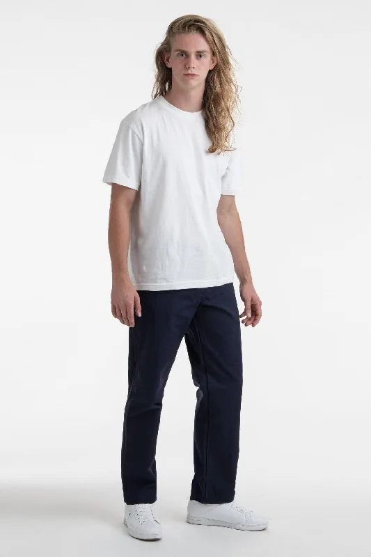 RTWL01 - Twill Work Pants Navy Modern Bootcut Pants