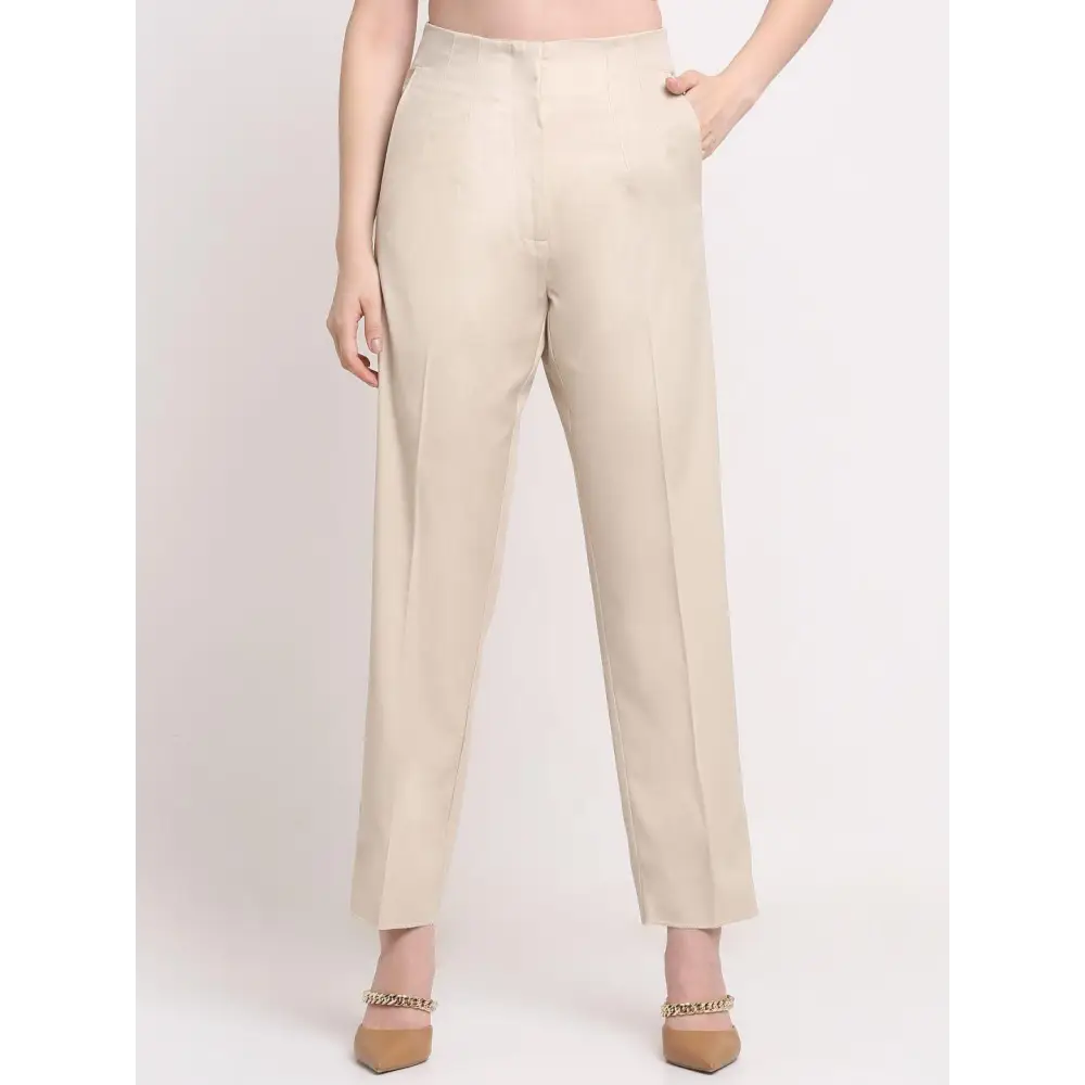 Ennoble Women's Viscose Solid Pants Soft Sweatpants Style