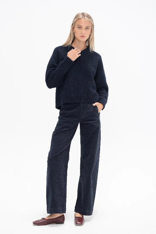 Meridian Pant, Midnight Relaxed Fit Trousers