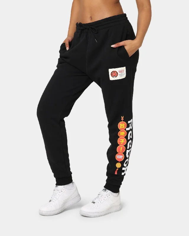 Reebok X Looney Tunes Track Pants Black Casual Drawstring Pants