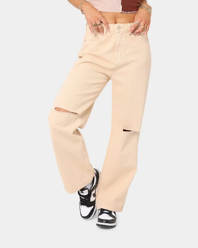 XXIII Women's Angelika Wide Leg Pants Bone Stretch Fit Pants