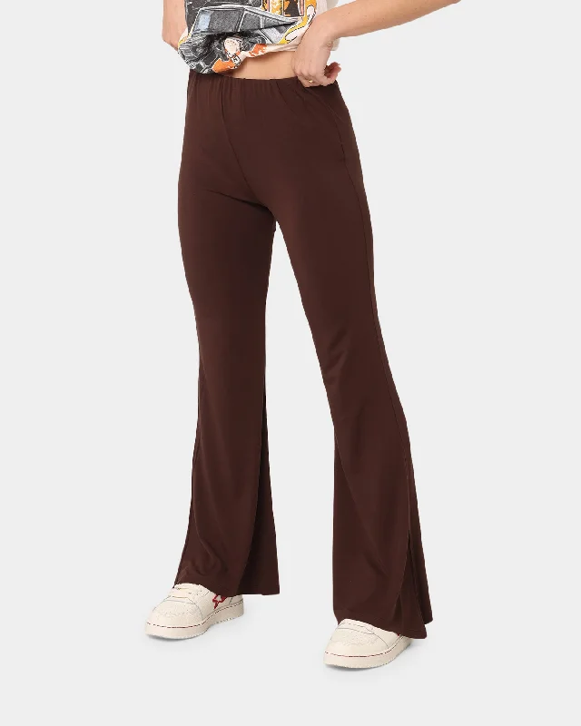 XXIII Women's Ember Flare Pants Chocolate Elegant Trouser Pants