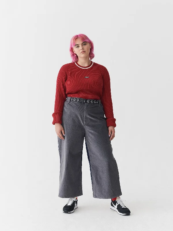 Lazy Oaf Two Halves Corduroy Pants Soft Sweatpants Style