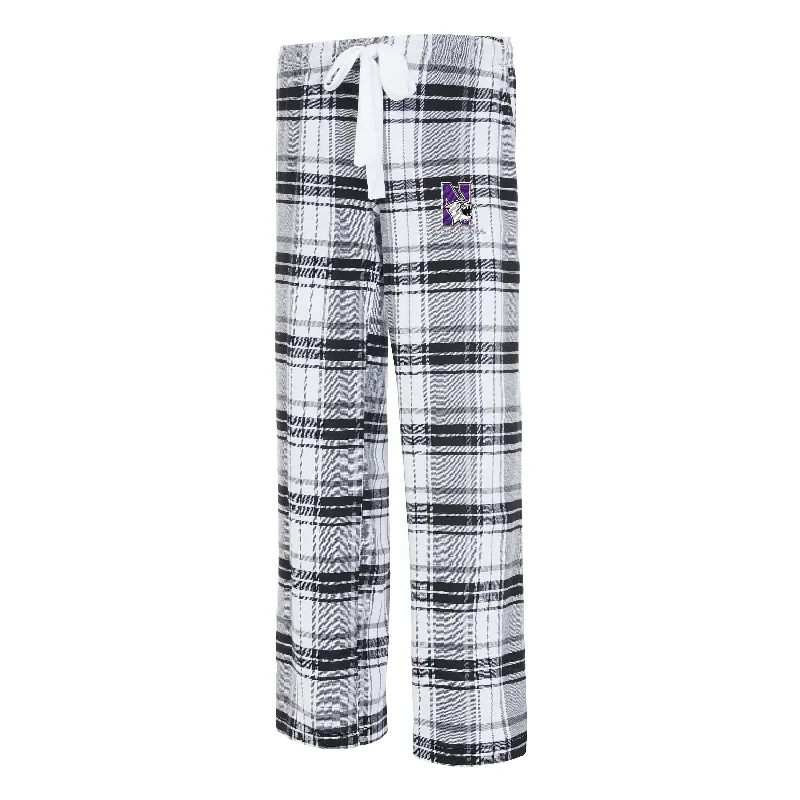 Northwestern Wildcats Women's Flannel Pants Soft Stretch Trousers