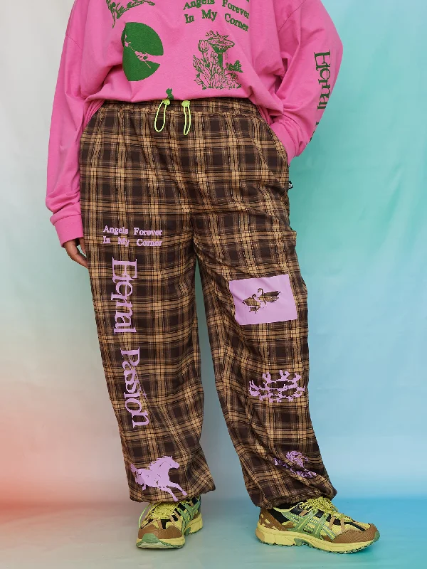 Raver Jinn Wide Leg Pants Trendy High-Waist Trousers