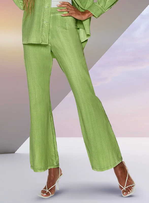 Love the Queen 17544P - Lime Wash - Exclusive Novelty Stretch Fabric New Washed Look Pants Modern Skinny Pants Love the Queen 17544P - Lime Wash - Exclusive Novelty Stretch Fabric New Washed Look Pants Modern Skinny Pants