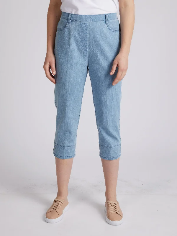 Heritage Denim 3/4 Length Pant Formal Slim Pants