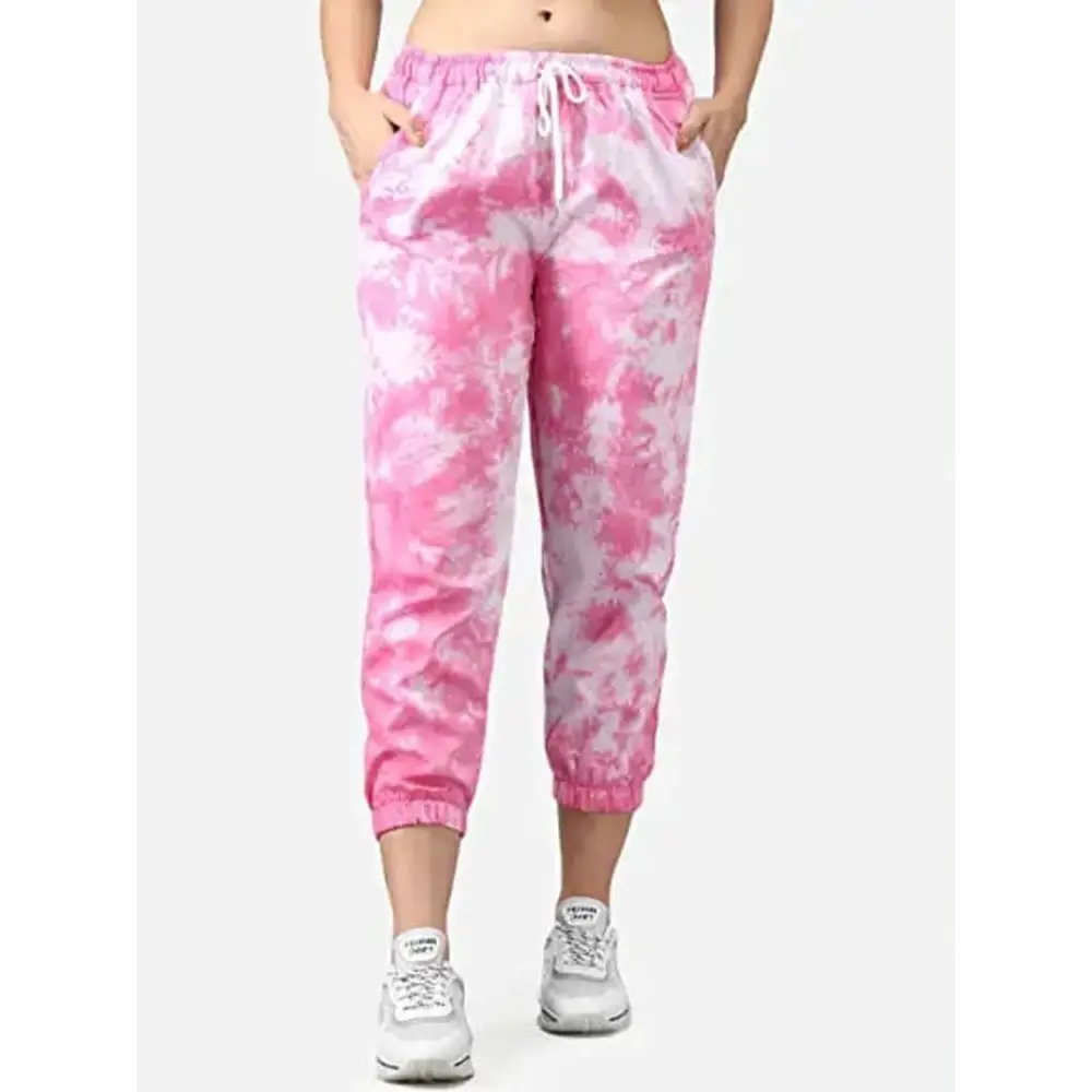 Womens Joggers Tie and Dye Print Relaxed Fit Track Pant Relaxed Fit Trousers