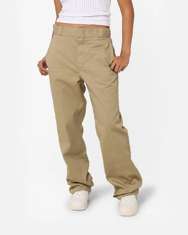 Dickies Women's Original 874 Work Pants Military Khaki Formal Linen Trousers