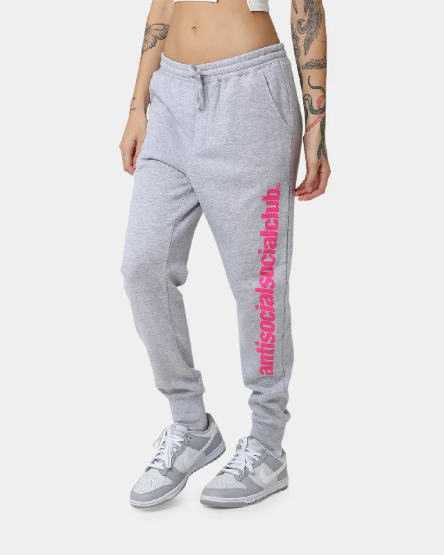 Anti Social Social Club Official Sweat Pants Grey Chic Wool Trousers