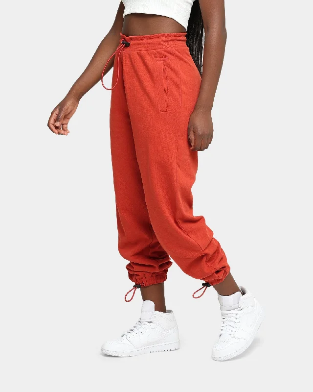 EN ES Women's Social Grace Track Pant Copper Trendy Wide-Legged Trousers