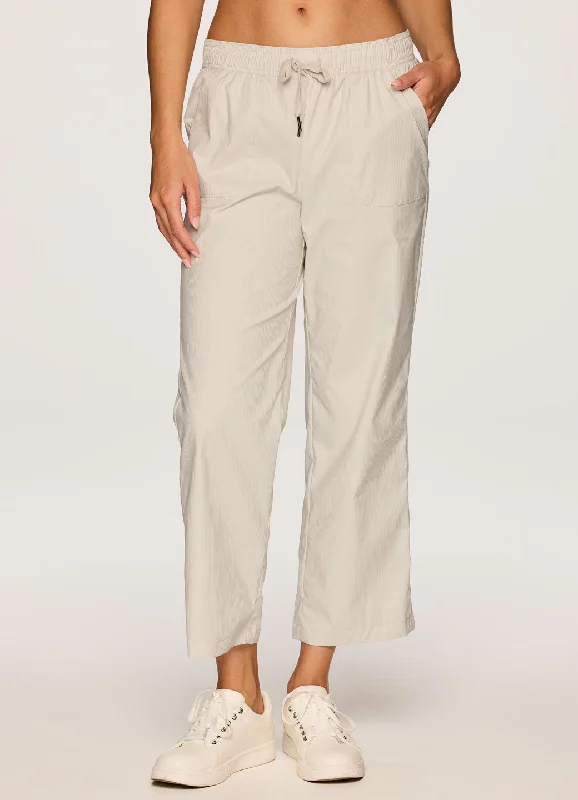 Birdie Textured Ankle Pant High-Waist Jeans
