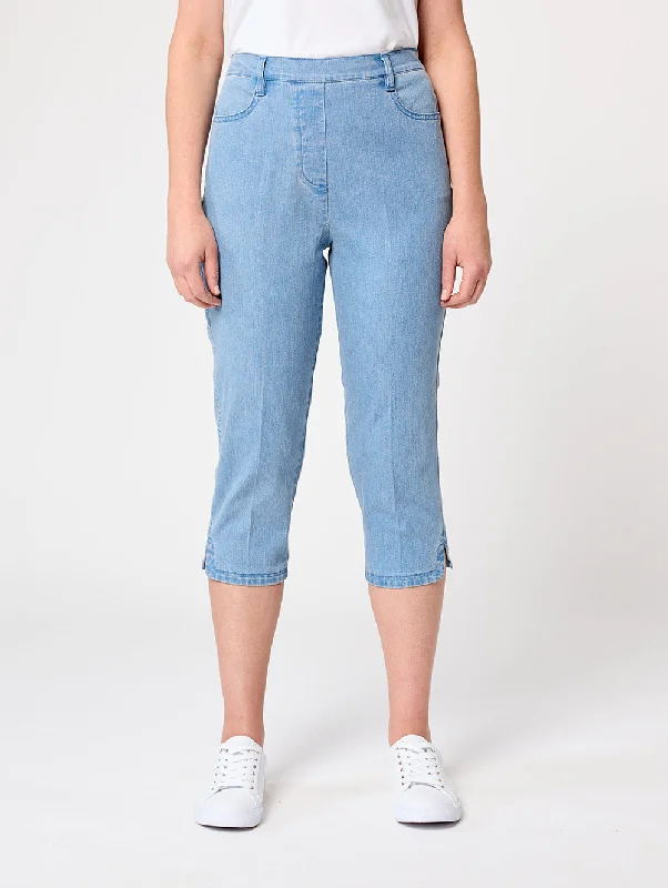Heritage Denim 3/4 Length Pant Elegant Dress Pants