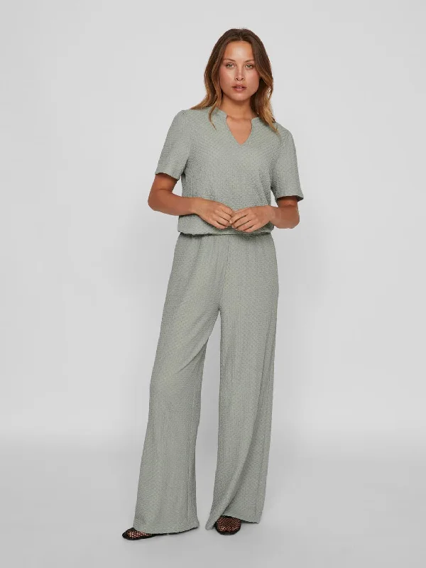 VIVALLIE Pants - Green Milieu Trendy Work Pants
