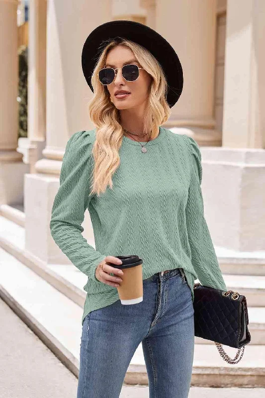 Puff Sleeve Blouse in 7 Colors