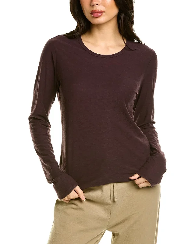 James Perse Crew Neck Long Sleeve T-Shirt