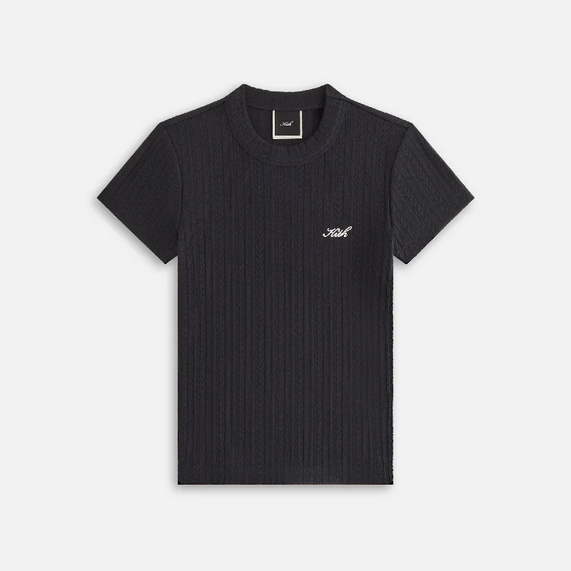 Kith Women Mulberry IV Pointelle Tee - Black