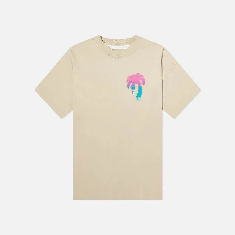 Palm Angels I Love PA Loose Tee - Beige