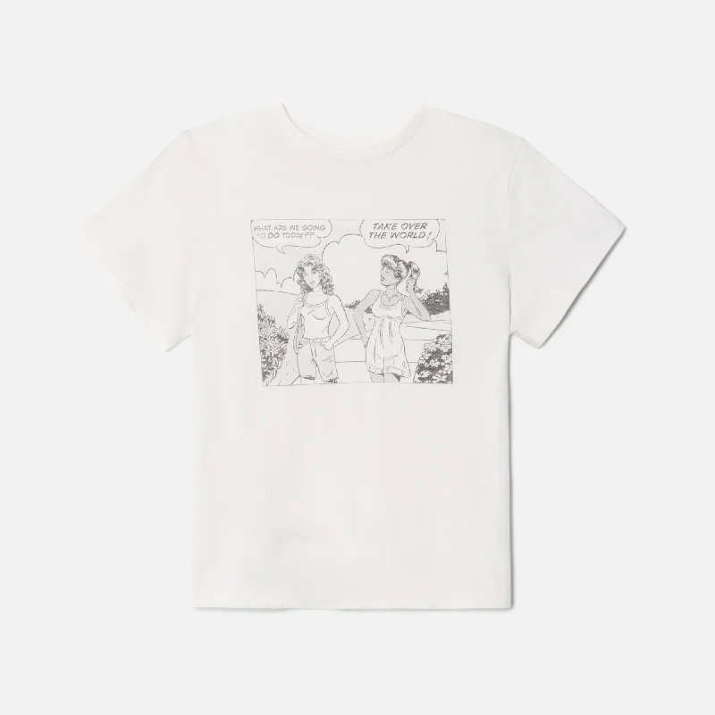 ReDone Classic Tee Girl Power - Vintage White