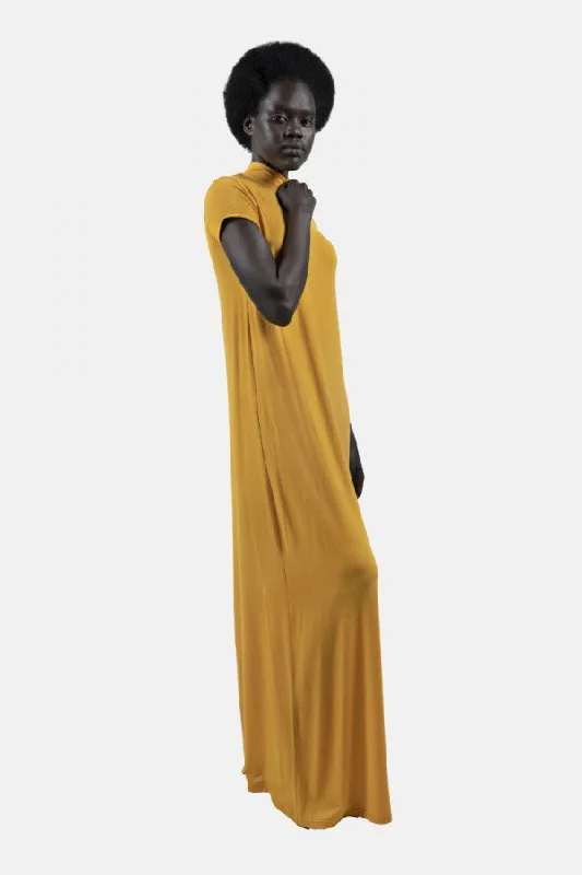 Dresden DRS Maxi Dress Fenugreek Elegant Maxi Dress with Belt