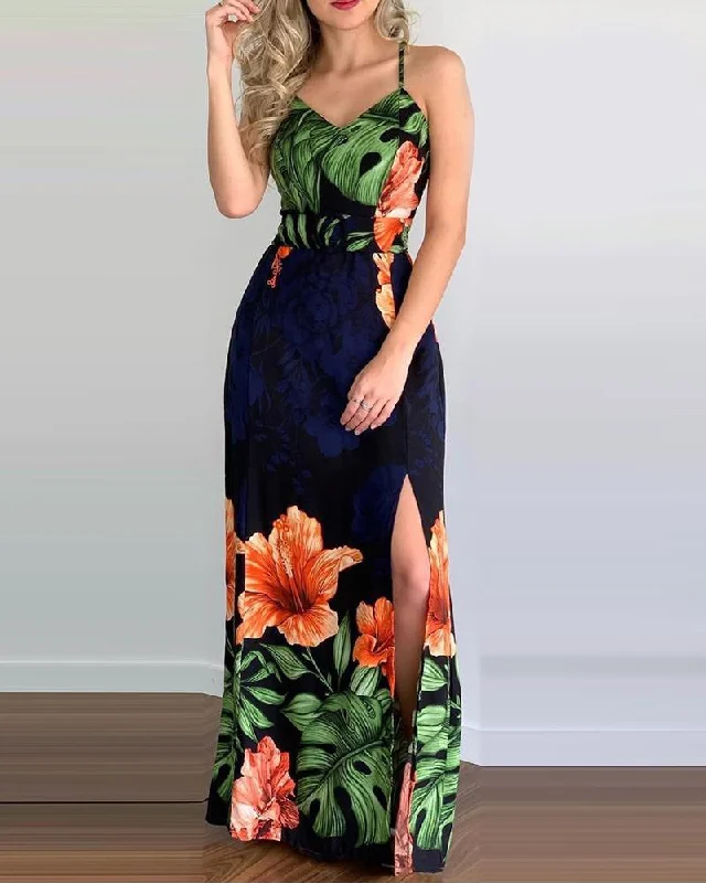 DRESS MAXI DRESS Stylish Maxi Dress with Frills