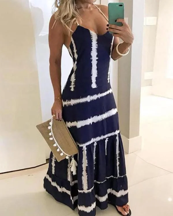 DRESS MAXI DRESS Comfortable Ruffle Hem Maxi Dress