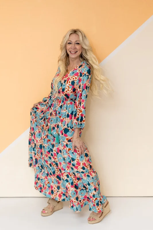 Fashionably Late Maxi Dress Trendy Maxi Dress with Bow
