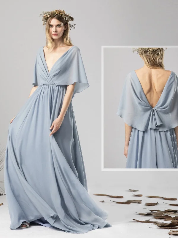 Solid Color Chiffon Dress Deep V-neck Halter Dress Maxi Dress Trendy V-Neck Maxi Dress Solid Color Chiffon Dress Deep V-neck Halter Dress Maxi Dress Trendy V-Neck Maxi Dress