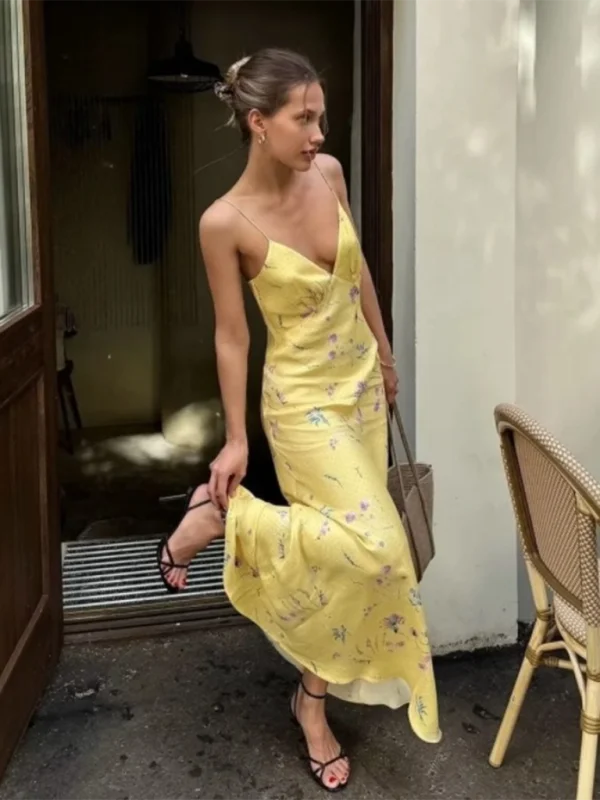 Blue Zone Planet |Tina's Elegant Floral Print Spaghetti Strap Maxi Dress Classic Tulle Maxi Dress Blue Zone Planet |Tina's Elegant Floral Print Spaghetti Strap Maxi Dress Classic Tulle Maxi Dress