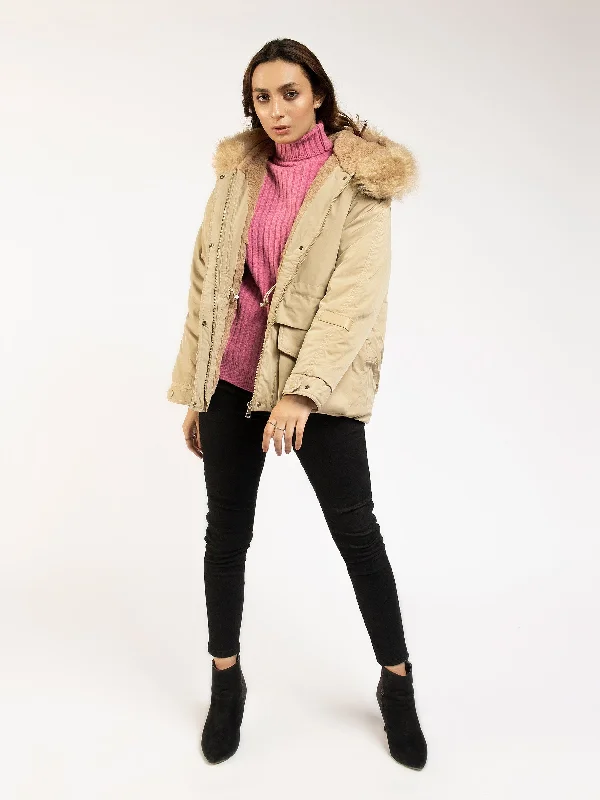 Faux Fur Puffer Jacket