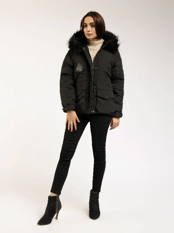 Faux Fur Puffer Jacket