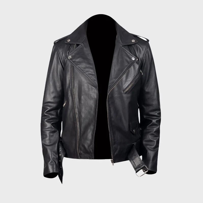 Men's Allaric Alley Biker Leather Jacket