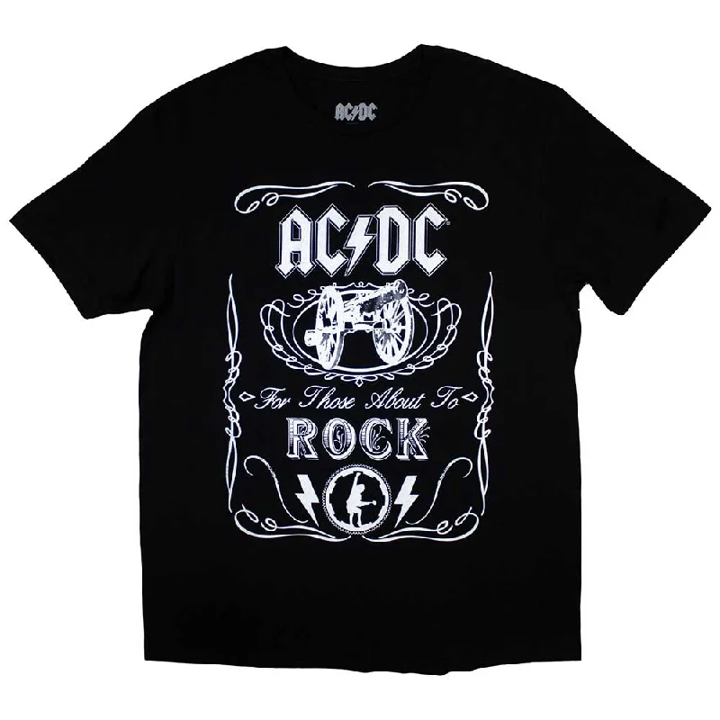 AC/DC | Kids Official Band T-Shirt | Vintage Cannon Swig Embroidered Appliqued Beaded