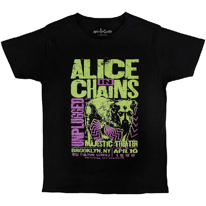 Alice In Chains | Official Band T-Shirt | Unplugged Dog Mesh Canvas Denim