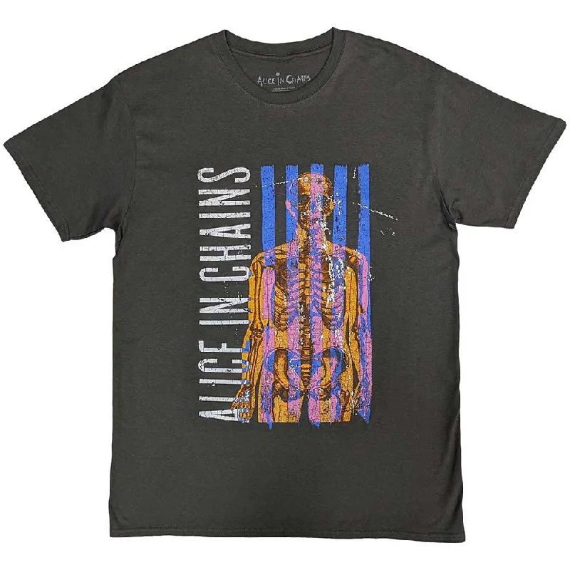 Alice In Chains | Official Band T-Shirt | Skeletal Mesh Blend Leather Blend Suede Blend