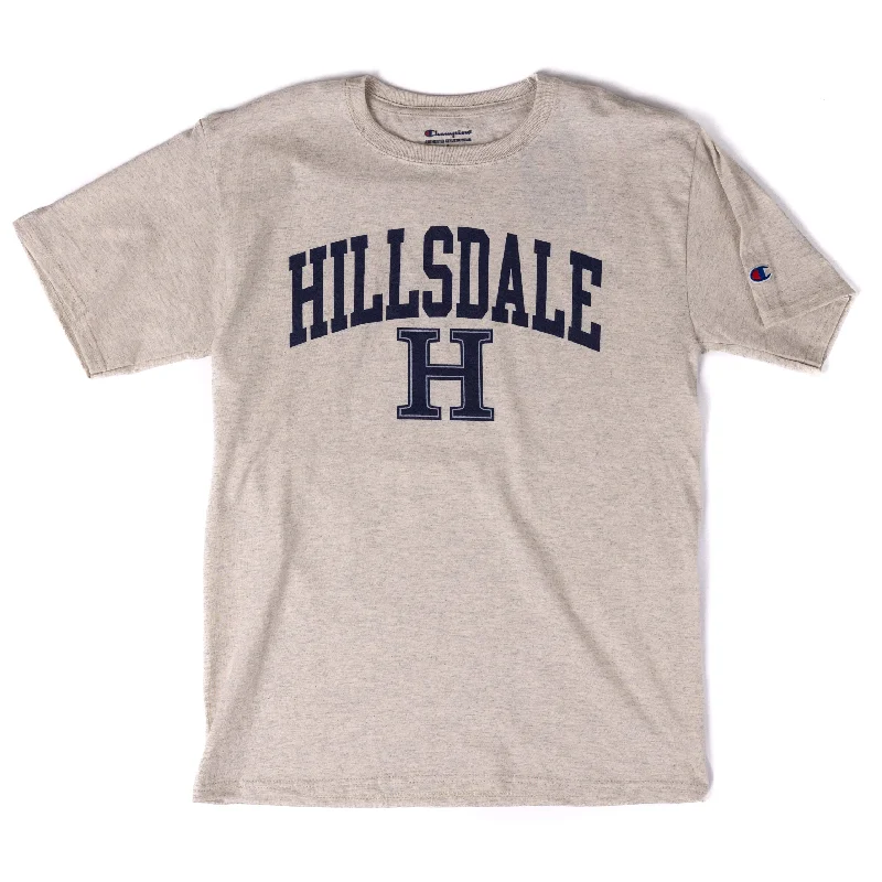 Hillsdale Arch T-shirt Zippered Front Buttoned Front Snap Front