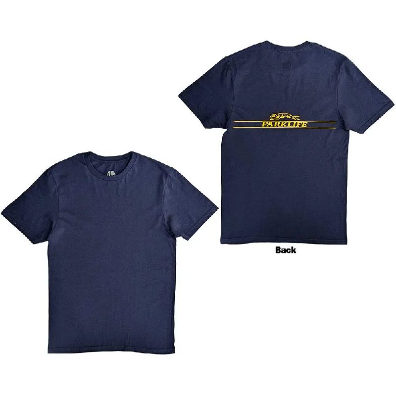 Blur | Official Band T-Shirt | Parklife Back (Back Print Only) Machine Wash Dry Clean Hand Wash