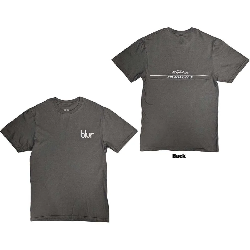 Blur | Official Band T-Shirt | Pocket Blur / Parklife Oversized T-Shirt Spandex breathable