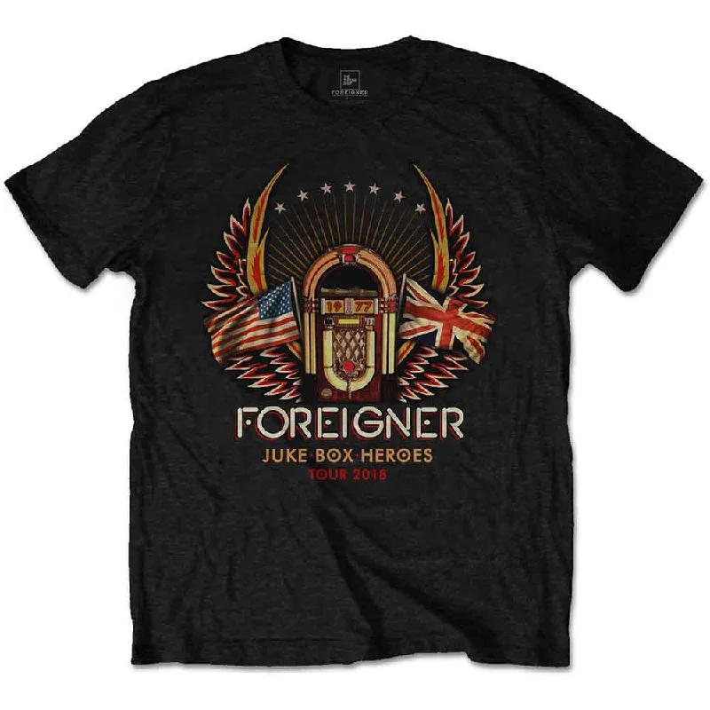 Foreigner | Official Band T-Shirt | Eagle Lace Blend Ribbed Blend Corduroy Blend