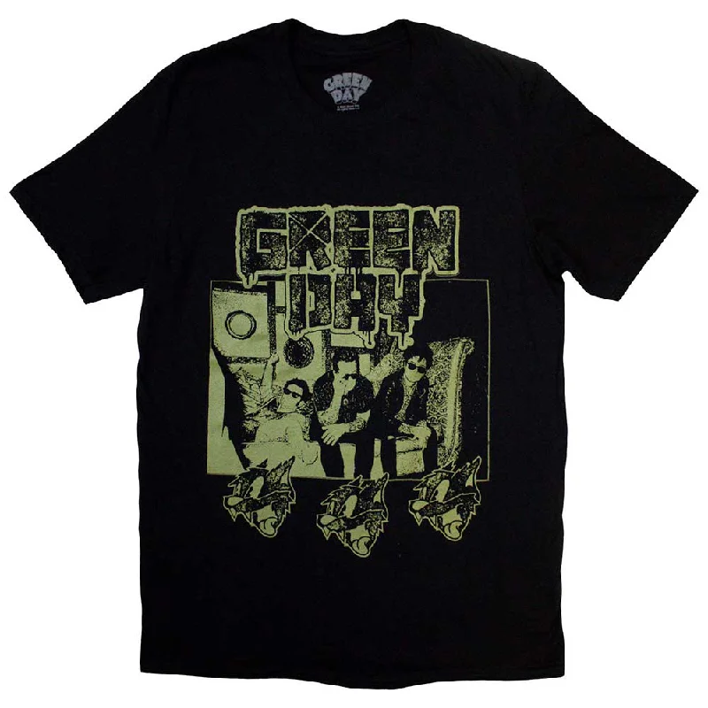 Green Day | Official Band T-Shirt | Rev Radio Chenille Blend Fleece Blend Nylon Blend