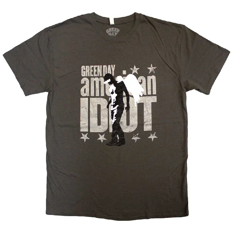 Green Day | Official Band T-Shirt | Am Idiot Angel Plaid T-Shirt Polka Dot Checkered