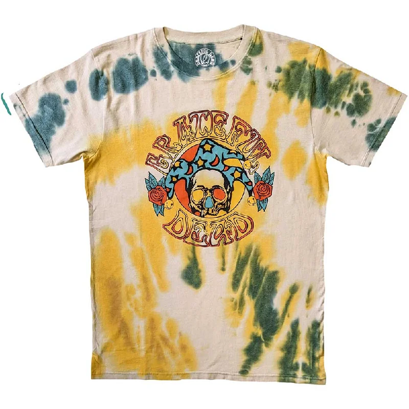 Grateful Dead | Official Band T-Shirt |  Jester (Wash Collection) Striped Floral Plaid