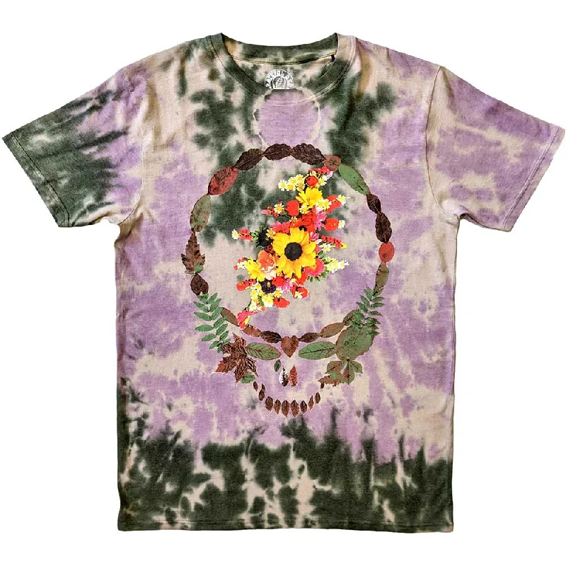 Grateful Dead | Official Band T-Shirt | Dead Leaves & Bouquet (Wash Collection) Rayon Fabric Velvet Fabric Corduroy Fabric