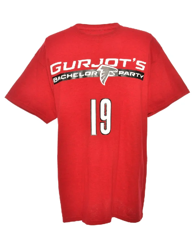 Gurjots Sports T-shirt - L Print Jacquard Patchwork